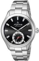 Alpina Men's AL-285BS5AQ6B Horological Analog Display Swiss Quartz Silver-Tone Smart Watch