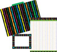 Barker Creek Get Organized Office Kit - Neon Stripe (BC-0106)