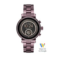 Michael Kors Access Womens Sofie HR Touchscreen  Stainless Steel  Smartwatch, Plum-MKT5074
