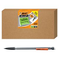 BIC Xtra-Smooth Mechanical Pencil, Clear Barrel, Medium Point (0.7mm), 320-Count