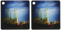 3dRose Delaware Memorial Bridge spotlight - Key Chains, 2.25 x 4.5 inches, set of 2 (kc_26309_1)