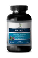 Liver Support - Milk Thistle Seed Extract 175 - Natural Milk Thistle - 1 Bottle 60 Capsules