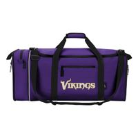 NFL Minnesota Vikings NFL Steal Duffel, Purple, Measures 28" in Length, 11" in Width & 12" in Height