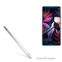 Huawei Mate 10 Pro Stylus Pen, BoxWave [AccuPoint Active Stylus] Electronic Stylus with Ultra Fine Tip for Huawei Mate 10 Pro - Metallic Silver
