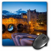 3dRose Pulteney Bridge Over River Avon, Somerset, England, Mouse Pad, 8" by 8" (mp_228038_1)