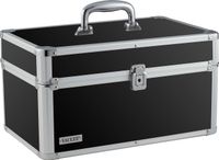Vaultz Locking Makeup Artist Case, Black (VZ03743)