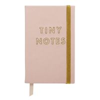 C.R. Gibson Pink and Gold 'Tiny Notes' Faux Leather Journal, 192pgs, 3.5'' W x 5.5'' H