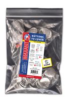 50 Buttons to Cover - Made in USA - Self Cover Buttons with Flat Backs Size 45 with Tool