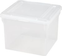 IRIS Letter Size File Cube Box, Clear