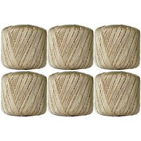 6 Ball Pack Threadart 100% Pure Cotton Crochet Thread - Size 10 - Color 16 - TAN -2 sizes 27 colors available
