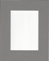 Pack of 5 8x10 Ocean Grey Picture Mats with White Core for 5x7 Pictures