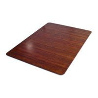 Deflecto RollaMat Decorative Chair Mat, Medium Pile Carpet Use, Rectangle, Straight Edge, 45 x 53 Inches, Bamboo Print (CM15242BAM)