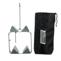Seachoice 43790 Hot-Dipped Galvanized Steel Fold-and-Hold Anchor with Storage Bag, 25 Pounds
