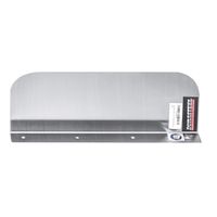 DuraSteel Stainless Steel Side Splash Guard - 15" x 6" Deck Mount - For Commercial Usage - Hand Sinks and Compartment Prep Sinks - Sink Basin Safe Guard/Splatter Guard/Cross Contamination Sink Guard