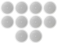(10) JBL Control 16C/T White 6.5" 30w 70v Commercial Restaurant Ceiling Speakers