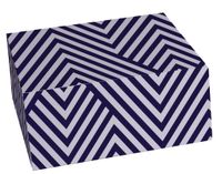 Snap-N-Store Gift Box 4-Piece Set, 10" x 4.5" x 10", Chevron, Floral, Hooray, Stripes (SNS03347)