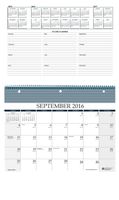 House of Doolittle 2017 Monthly Wall Calendar & Notebook, 11 x 8.5" (HOD325-17)
