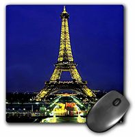 3dRose LLC 8 x 8 x 0.25 Inches Mouse Pad, Eiffel Tower (mp_587_1)