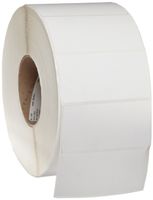 Brady THT-55-402-3 4" Width x 2" Height, B-402 Paper, Matte Finish White Thermal Transfer Printable Label (3000 per Roll)
