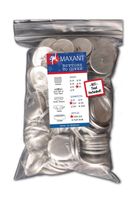 100 Buttons to Cover - Made in USA - Self Cover Buttons with Wire Eyes - Size 60 with Tool