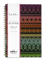 Nicole Miller for Blue Sky 2018-2019 Academic Year Weekly & Monthly Planner, Flexible Cover, Twin-Wire Binding, 5" x 8", Tribal Design