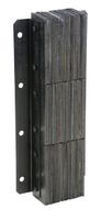 Vestil V-1130-4.5 Rubber Vertical Laminated Dock Bumper, 13" Width, 30" Height, 4.5" Projection