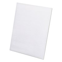 Ampad Evidence Recycled Glue Top 8-1/2 x 11 Pads, Narrow Rule, White, 50 Sheets Per Pad, 12 Pack (21-168)
