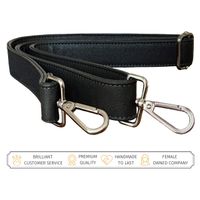 BFB Replacement Shoulder Strap for Messenger Bag Purse Handbag Laptop Bag Briefcase Travel Tote - Custom Metal Silver Clasps