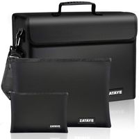 Fireproof Bags - 2019 Upgraded XL Fireproof Document Bags,(17 x 12 x5 inch) Three Layers Fire Safe Bag and Waterproof Storage,Non-Itchy Silicone Coated Safe Box for Documents,Money and Valuables