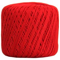 Threadart 100% Pure Cotton Crochet Thread - SIZE 3 - Color 12 - RED -2 sizes 27 colors available