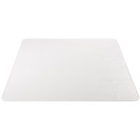 Deflecto DuraMat Clear Chair Mat, Low Pile Carpet Use, Rectangle, Beveled Edge, 46 x 60 Inches (CM13443FCOM)