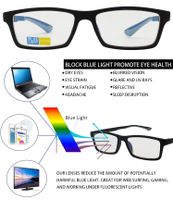 Anti Blue Light Block Glare Pro Computer Adjustable Arm Reader Reading Glasses (Black/Gray, 1.25 Strength)