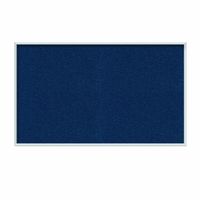 Ghent Navy Vinyl Bulletin Board, 4.5" x 1.5", Aluminum Frame, Made in the USA