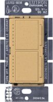 Lutron Maestro Dual Dimmer Switch for Incandescent and Halogen Bulbs, 300-Watt, Single-Pole, MA-L3L3-GS, Goldstone