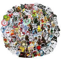 100Pack Star Wars Stickers Set Random Sticker Decals for Water Bottle Laptop Cellphone Bicycle Motorcycle Car Bumper Luggage Travel Case. Etc (Star Wars)