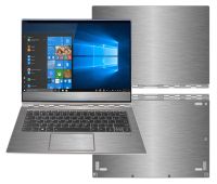 decalrus - Protective Decal for Lenovo Yoga 920 (13.9" Screen) Laptop Titanium Texture Brushed Aluminum Skin case Cover wrap BAlenovoYoga920Titanium
