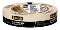 Scotch Painter's Tape 051131870178 3M 2025-24C Masking Tape for Basic Painting.94-Inch by 60.1-Yard, 0.94" Width, kkkk