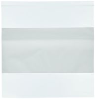 Bauxko 12" x 12" White Block Reclosable Poly Bags, 4 Mil, 50-Pack (x-PB4015-50)