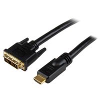 StarTech.com 50 ft. (15.2 m) HDMI to DVI D Adapter Cable - HDMI to DVI-D Cable - Strain Relief Connectors - Bi-Directional - HDMI to DVI Cable (HDMIDVIMM50)