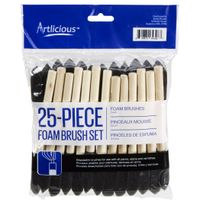 Artlicious - Foam Paint Brush Value Pack (One Inch - 25 Pack)