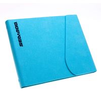 Sea-Doo PU Suede Notebook, 9.25" x 7.5", Blue