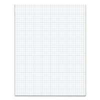 TOPS Cross Section Pad, 1 Pad, 4 Squares/Inch, Quadrille Rule, Letter Size, White, 50 Sheets/Pad, 1 Pad (35041)