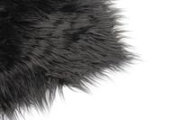 Faux Mongolian Fur Photography Prop, Newborn Prop, Basket Stuffer, Layering Blanket, Rug (Medium, 20"x36", Black)