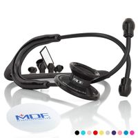 MDF Acoustica Deluxe Lightweight Dual Head Stethoscope - All Black (MDF747XP-BO)