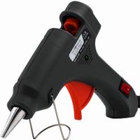 MYFOXI Hot Glue Gun with 25 Refill Sticks for Gluing Crafts, Small Art Projects - Heavy Duty Mini 20W High Temp Pen for Crafting, Jewelry, Wood, Fabric - Professional Tool with Stand, On Off Switch