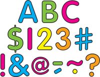 Teacher Created Resources Neon Bright's Classic 2" Letters Uppercase Pack (5813)