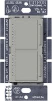Lutron Maestro Dual Dimmer Switch for Incandescent and Halogen Bulbs, 300-Watt, Single-Pole, MA-L3L3-GR, Gray