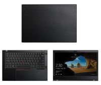decalrus - Protective Decal for Lenovo ThinkPad T480 (14" Screen) Laptop Black Carbon Fiber Skin case Cover wrap CFlenovoThnkpadT480Black