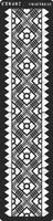 CrafTreat Stencil - Border15 3x12 inches - Reusable Painting Template for Journal, Notebook, Home Decor, Crafting, DIY Albums, Scrapbook and Printing on Paper, Floor, Wall, Tile, Fabric 3x12 inches