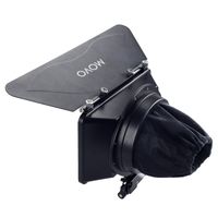 Movo MB100 Lightweight Matte Box with French Flag and Universal Anti-Reflection Donut (for 15mm Rod System)